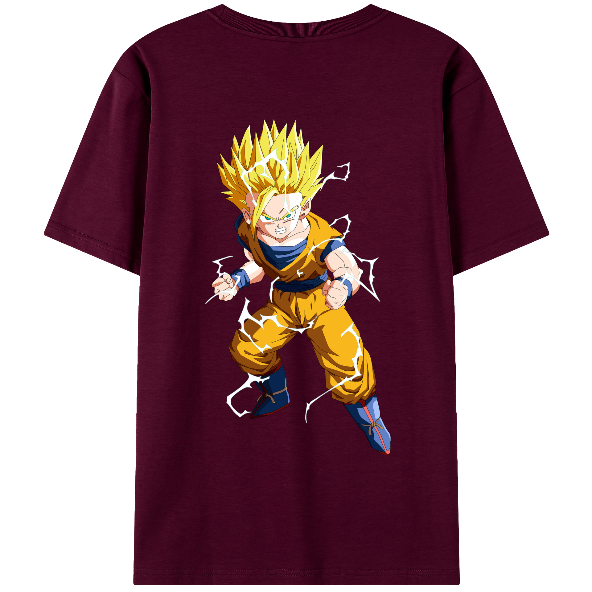 （画像用） ドラゴンボール 孫 悟飯（そんごはん）DRAGON BALL Son Gohan レディース半袖Tシャツ(バックプリント)